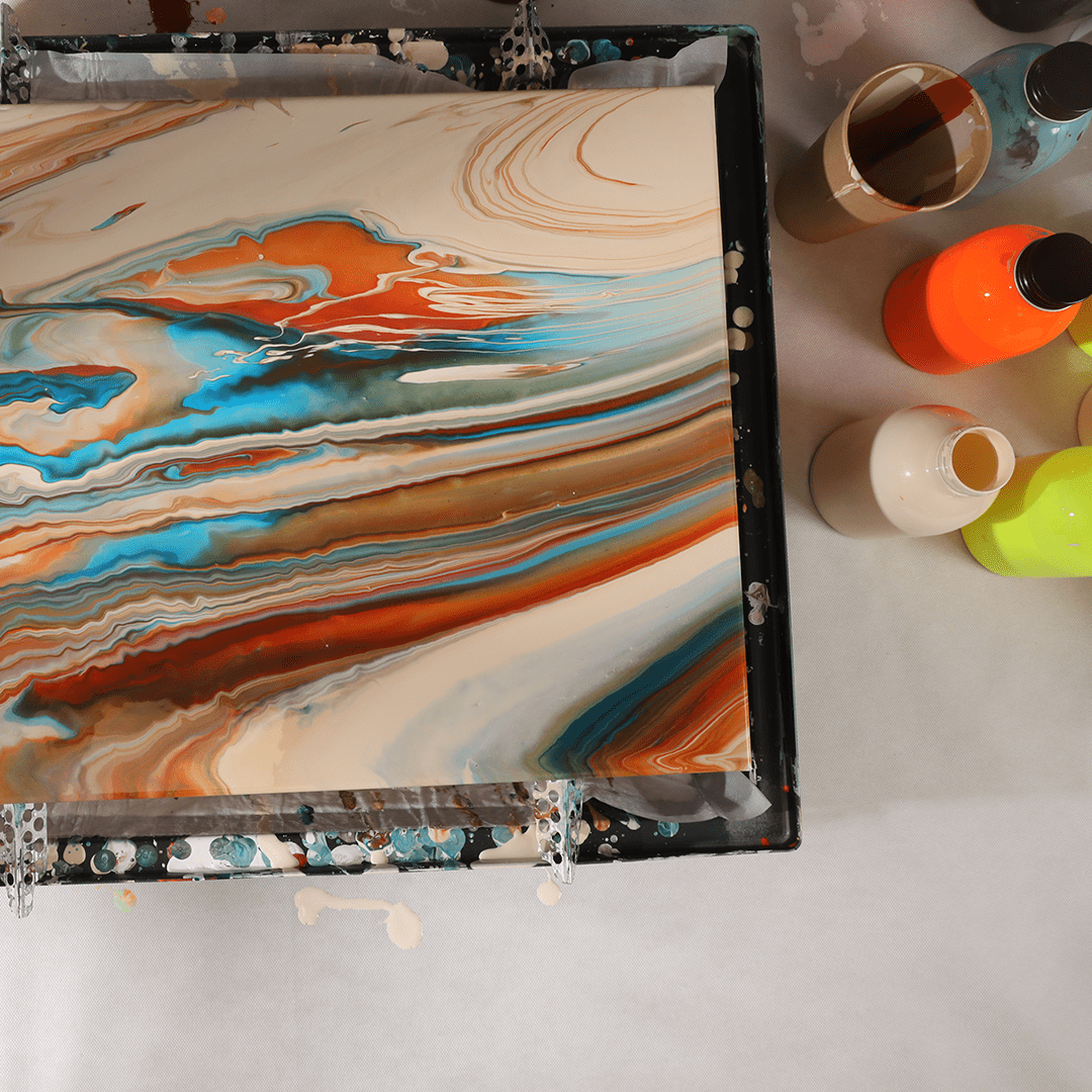 Acryl Pouring Grundkurs - Farbfluss Atelier