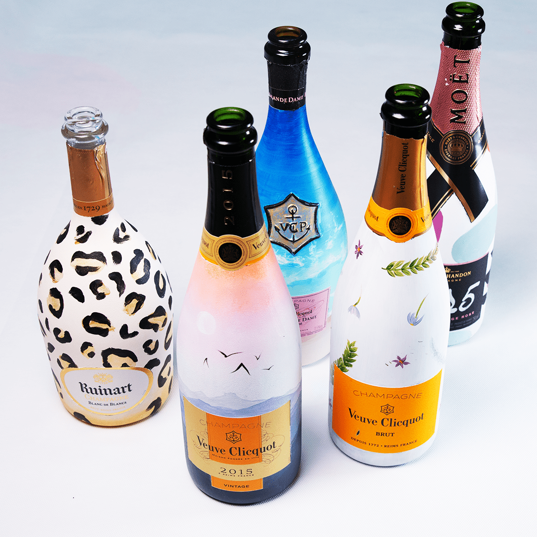 ALSTERHAUS – Paint your Champagne - Farbfluss Atelier