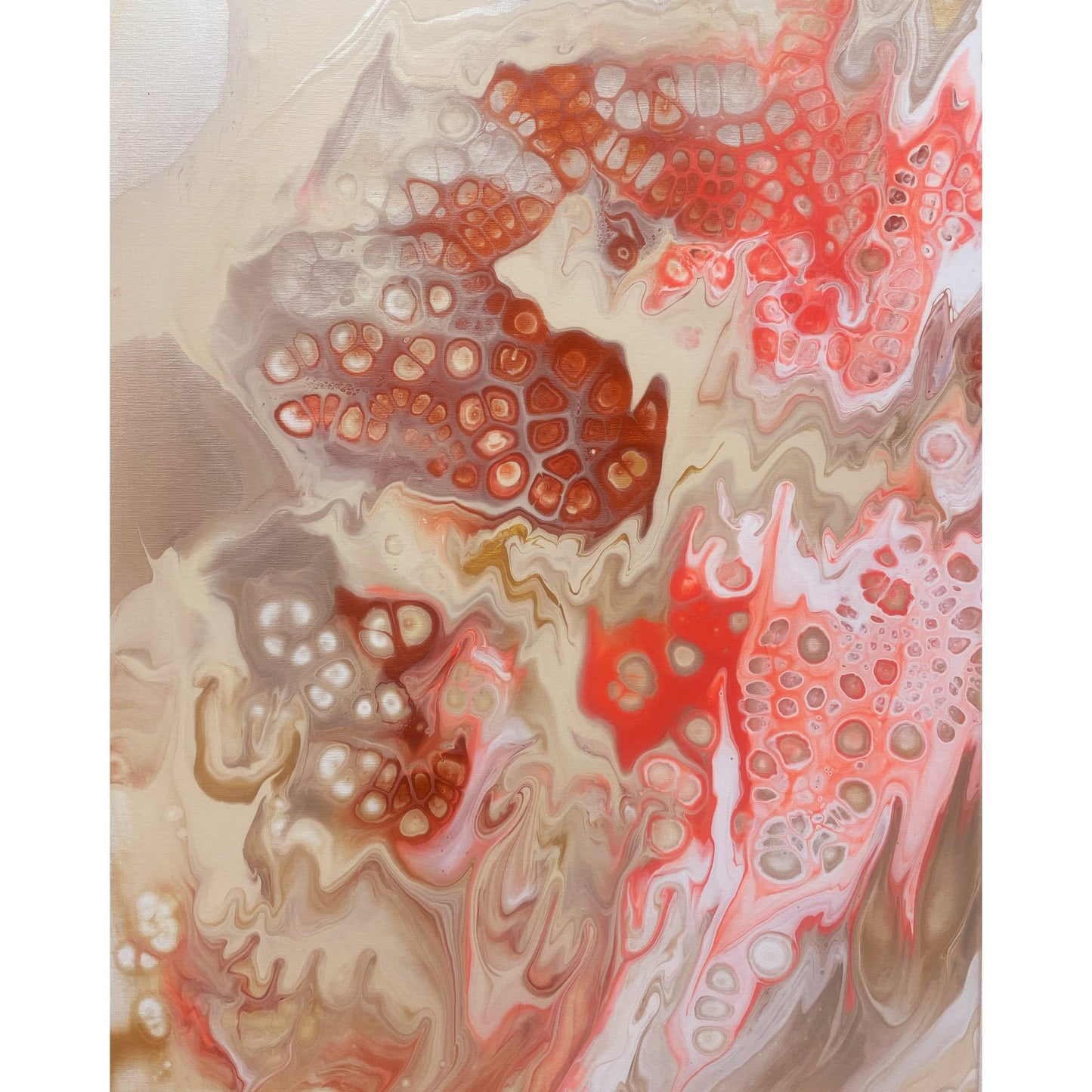 Pouring Special - Zellen - Farbfluss Atelier