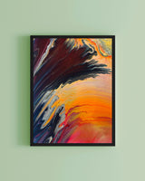 Acryl Pouring Ergebnis produkt