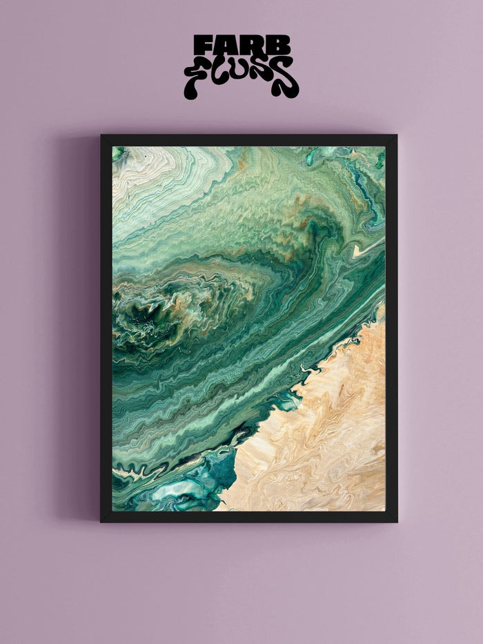 Acrylic Pouring Bild aus dem Farbfluss Atelier Hamburg – Produkt