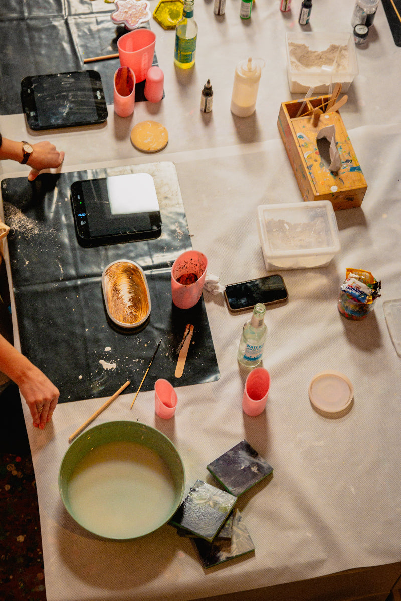 Jesmonite Arbeitsplatz