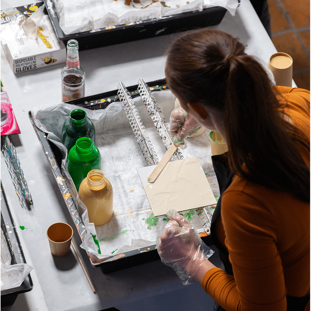 Acryl Pouring Grundkurs - Farbfluss Atelier