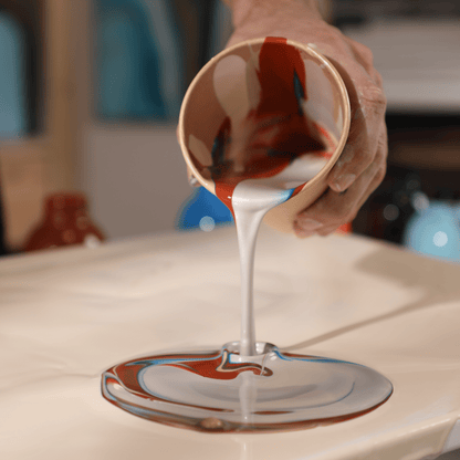 Acryl Pouring Workshop - Farbfluss Atelier