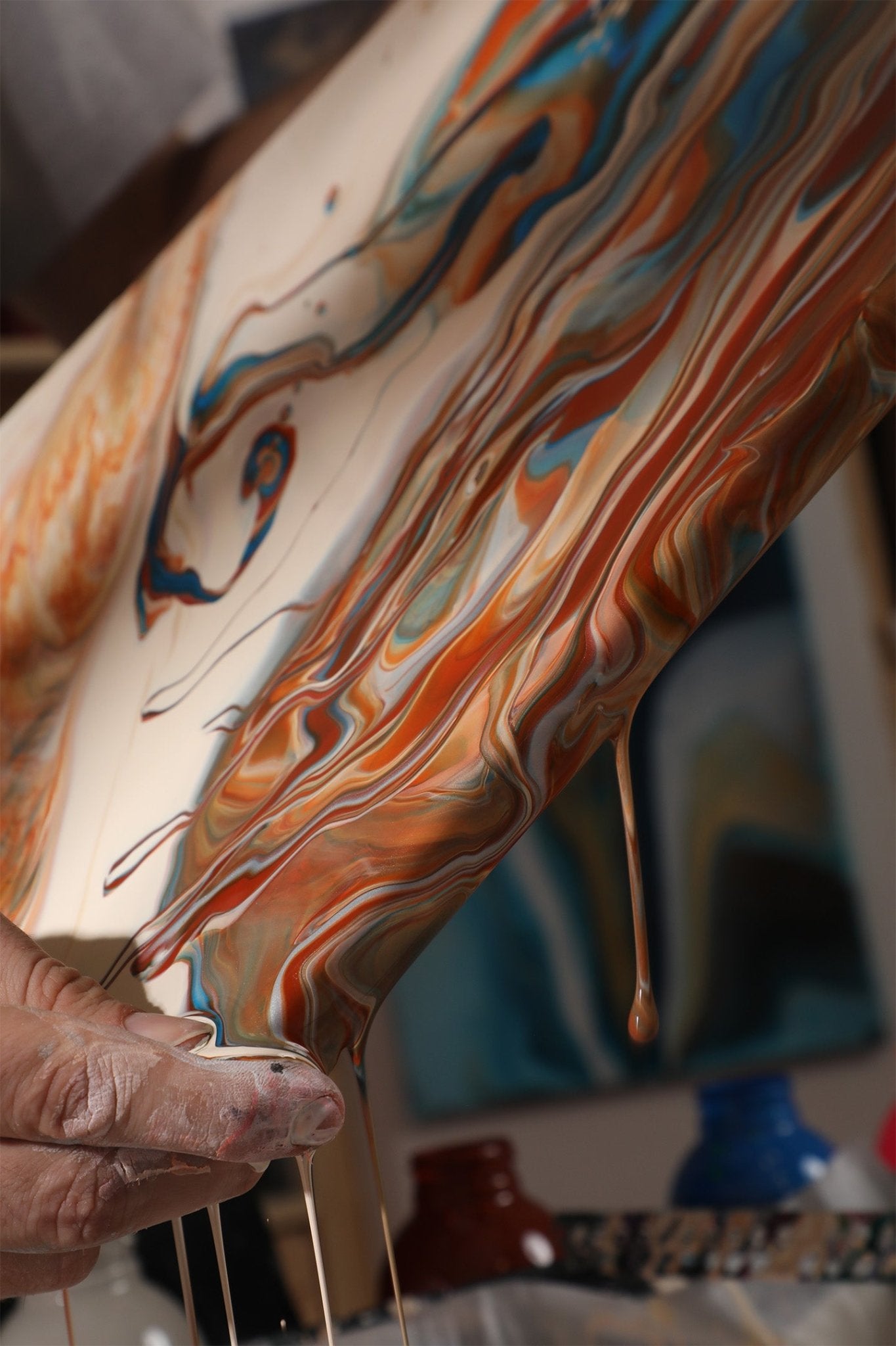 Acryl Pouring Workshop - Farbfluss Atelier