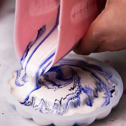 Jesmonite gießen - Farbfluss Atelier