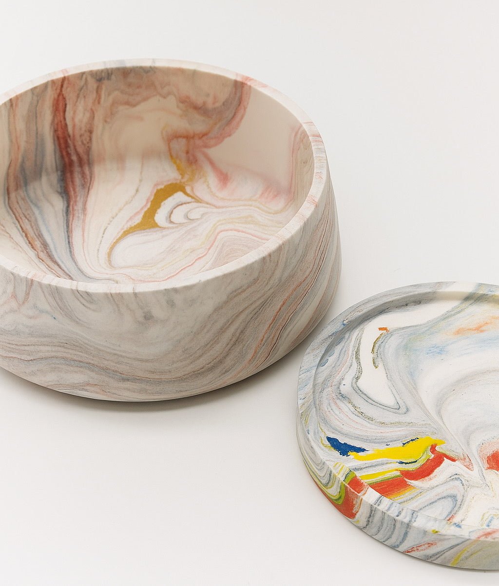 Jesmonite gießen - Farbfluss Atelier