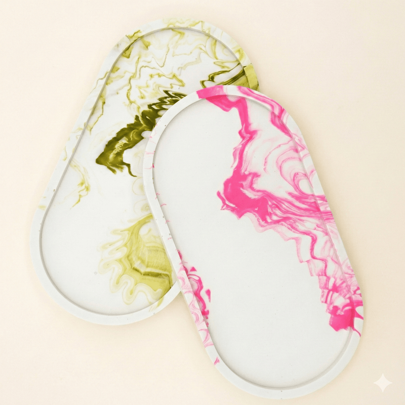 Jesmonite gießen - Farbfluss Atelier