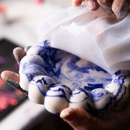 Jesmonite gießen - Farbfluss Atelier