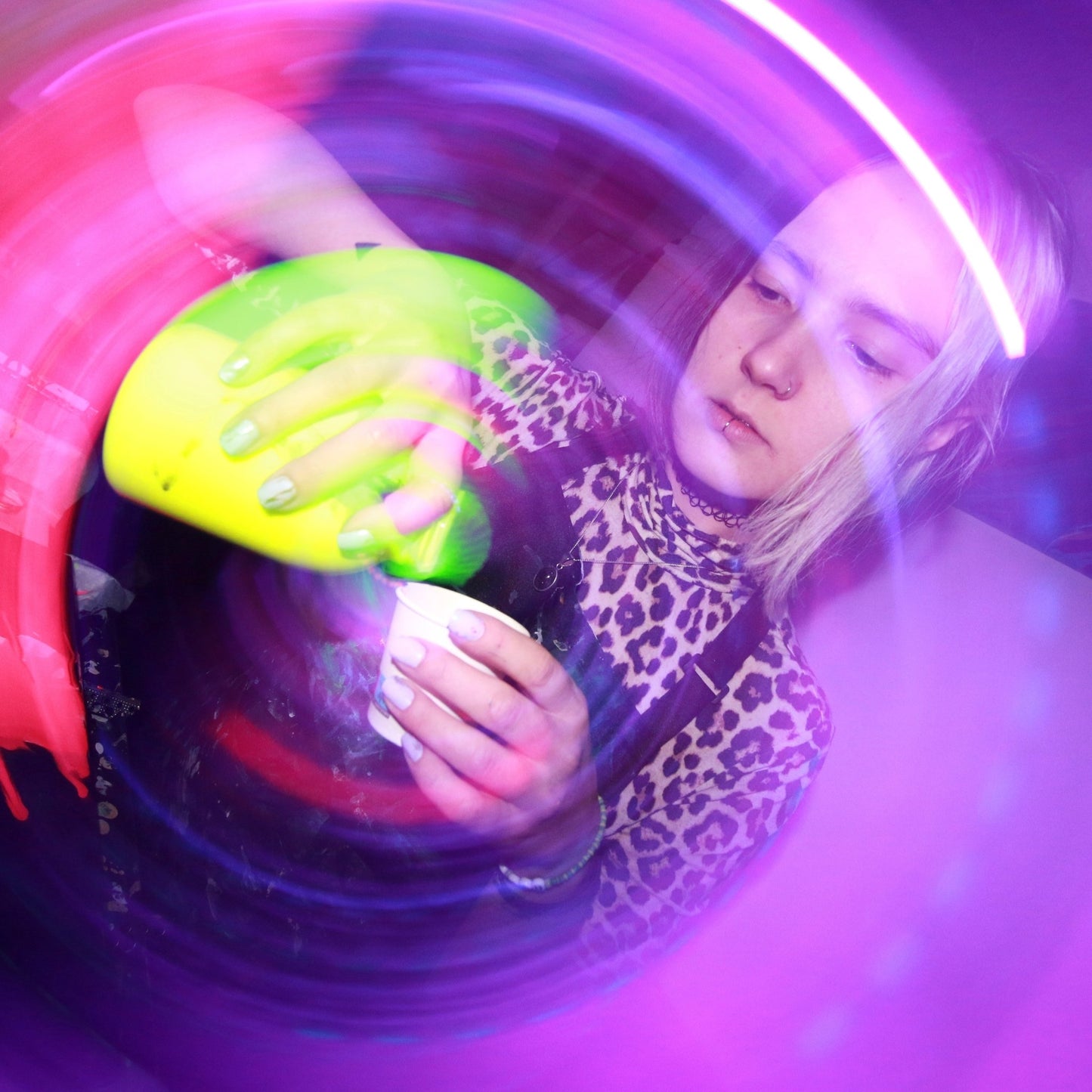 Pouring Special - Neon Night - Farbfluss Atelier