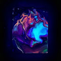 Leuchtende Neonfarben auf Leinwand