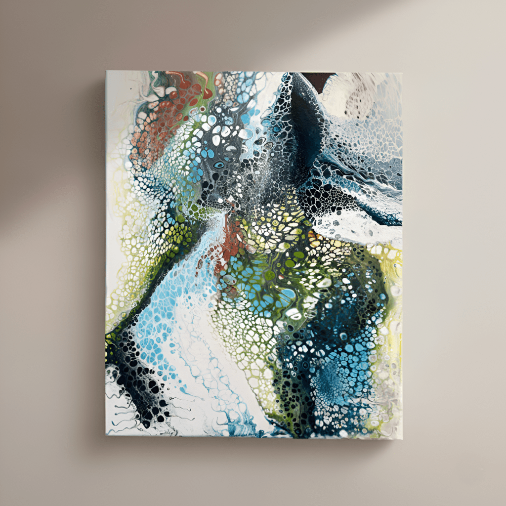 Pouring Special - Zellen - Farbfluss Atelier