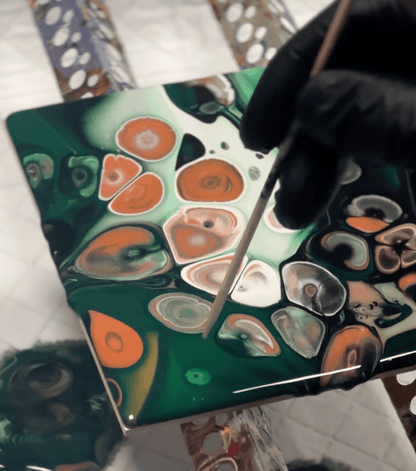 Pouring Special - Zellen - Farbfluss Atelier