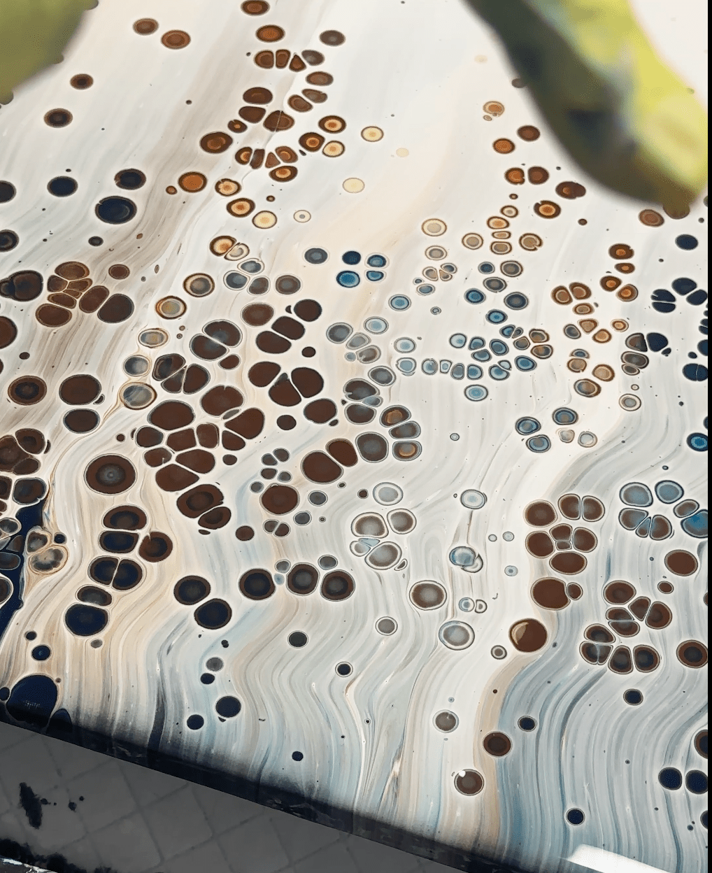 Pouring Special - Zellen - Farbfluss Atelier