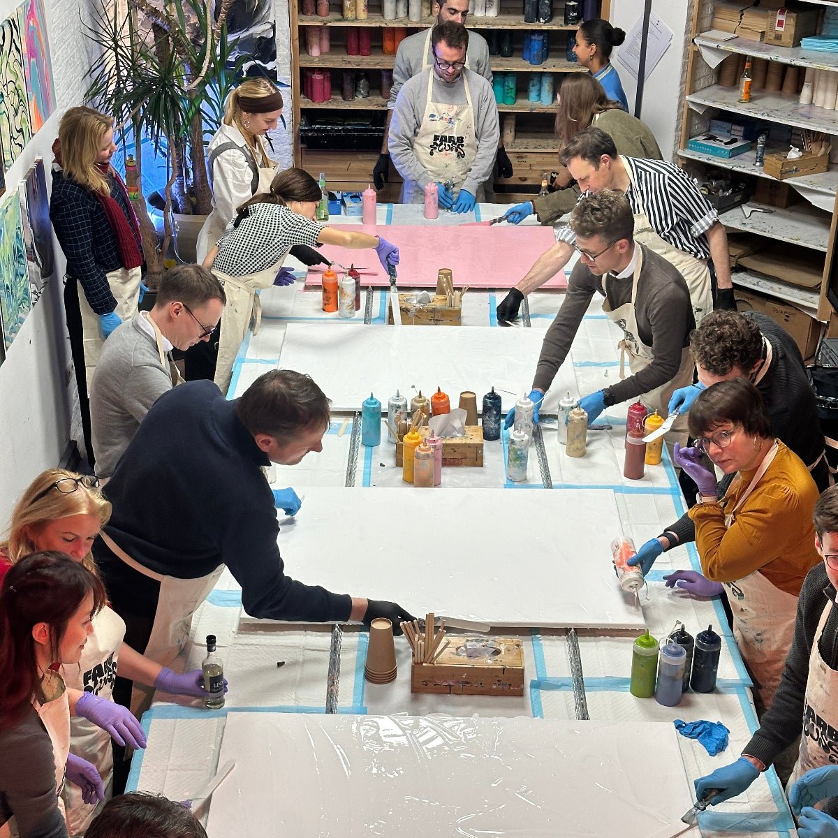 XXL Pouring - Farbfluss Atelier