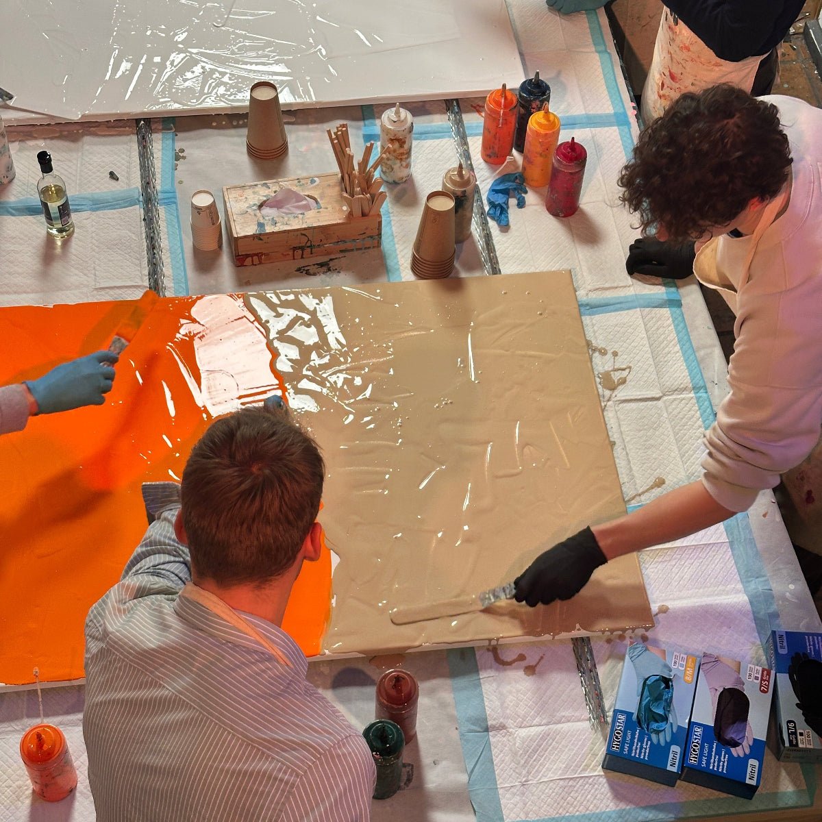 XXL Pouring - Farbfluss Atelier