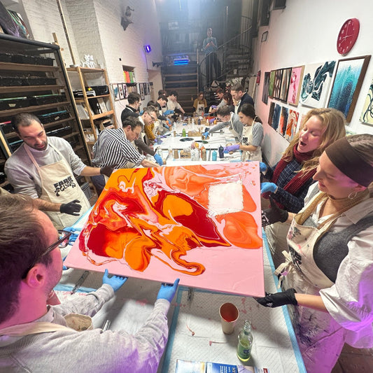 XXL Pouring - Farbfluss Atelier